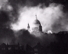 St Paul's during the Blitz
