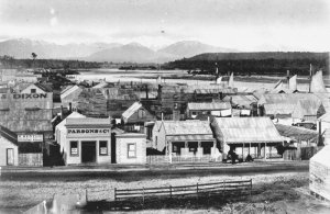 Hokitika township 1870s