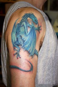blue dragon tattoo