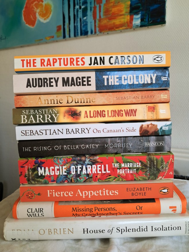A selection of books to read during Reading Ireland month of March