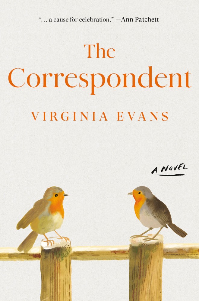 The epistolary novel The Correspondent by Virginia Evans US book cover