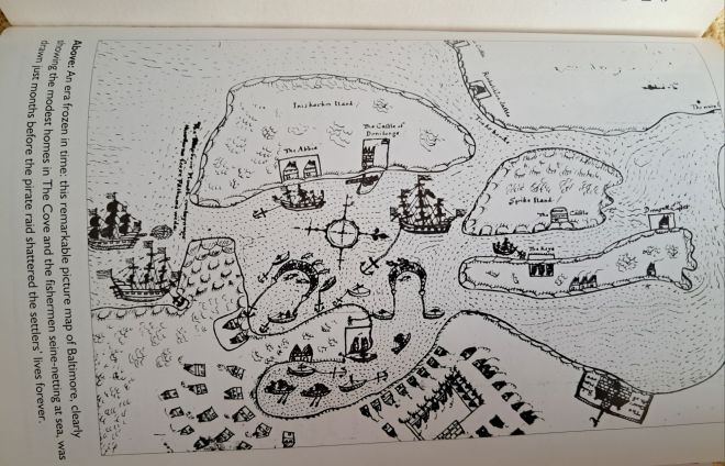 The village of Baltimore, drawn months before the pirate raid shattered the settlers' lives