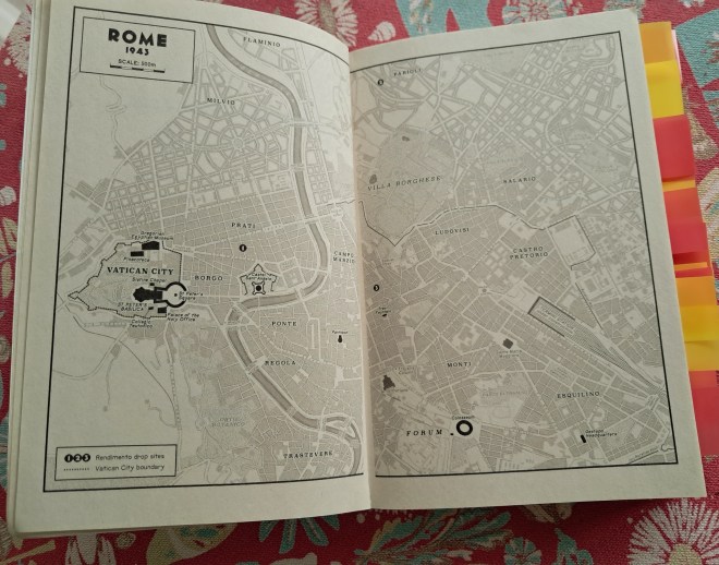 Rome and Vatican City Map 1943 Joseph O'Connor My Father's House
